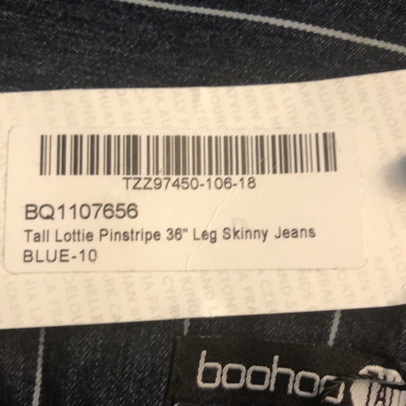 New Woman’s Tall Lottie Pinstripe Skinny Jeans - Picture 10 of 10
